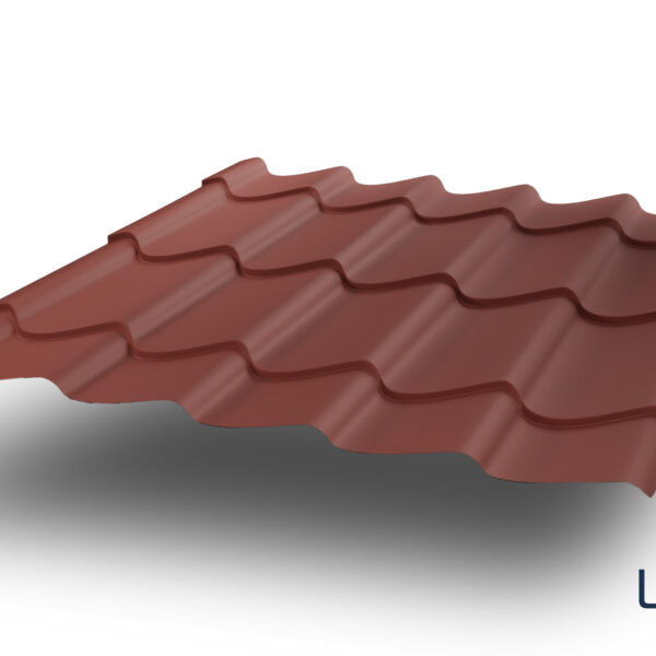 Lim u obliku crijepa - Standard - Matt - crveni