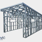Konstrukcija za garažu (4m x 5,8m)