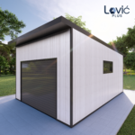 Standard garaža - metalna konstrukcija + limena obloga