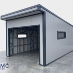 Premium garaža - metalna konstrukcija + panel obloga